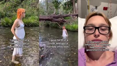 Woman gave birth in a river, got infected, and wants to SUE the Trump administration for it