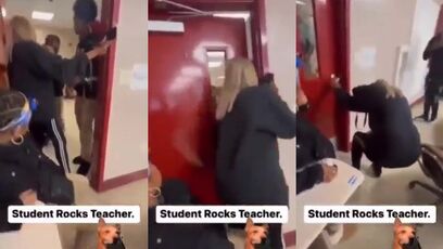 Teacher gets SOCKED in the face