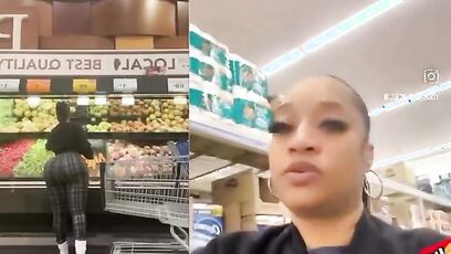 Woman with massive dumper has supermarket incident