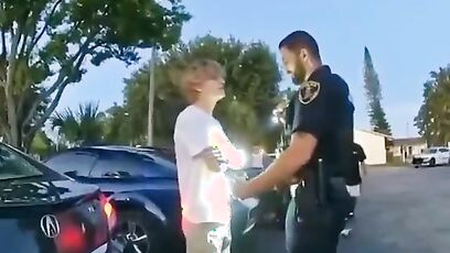 Young guy challenges cop, then FINDS OUT