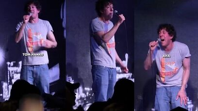 Comedian does impression of Tom Hanks finding out he's on Epstein List