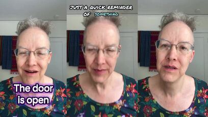 Guy in grandma outfit says MAGA is a cult