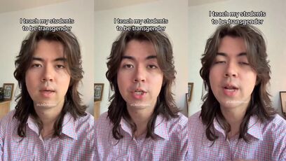 Creep says he's a teacher who tries to make students transgender