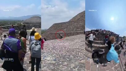 Moments leading up to the shooting at Teotihuacán pyramids