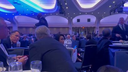 Miller, Hegseth, RFK, and their wives during the shooting