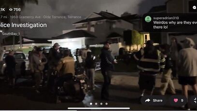 FBI and huge crowd at Cole Allen’s alleged home