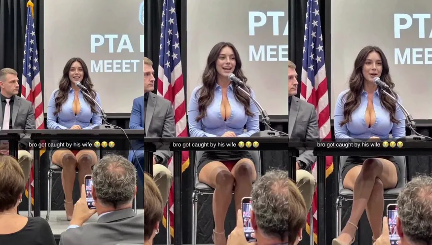 Got caught by his wife LOL