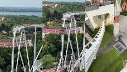 Roller coaster in Italy causes panic