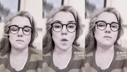 Haggard Rosie O'Donnell tries a TikTok filter