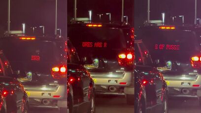 Okay, whose SUV is this?