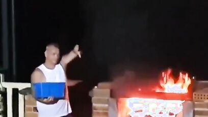 Moments before disaster