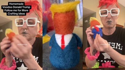 She made a Trump voodoo doll