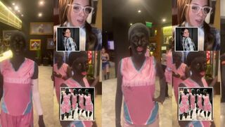 Young chicks wear BLACK FACE in public