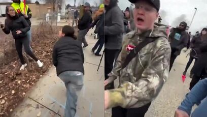 Deranged people attacked tiny female reporter