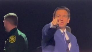 Human Meatball Ron DeSantis talks trash on Trump comment