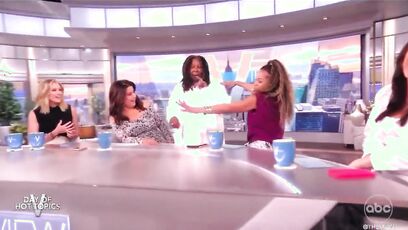 Whoopi Goldberg gives lapdance on 'The View' (someone pass me a barf bag)