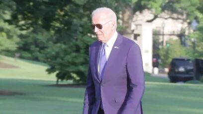 New video shows Biden bumping head on a helicopter
