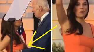 'She was 17, I was 40': Biden flops, gives 'HANDSY' hug in video with Eva Longoria