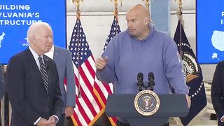 Video of Fetterman and Biden compared to a bad SNL skit, something they could never write on their own