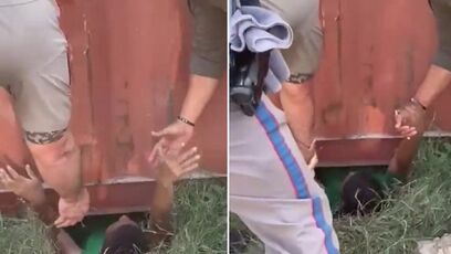 Troopers discover makeshift tunnel under shipping containers, arrest multiple illegals