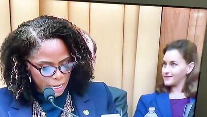 What's going on with Stacey Plaskett's aide? Watch this video