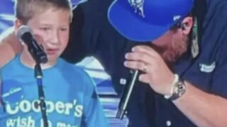 Heartbreaking moment Georgia boy with leukemia meets Luke Combs