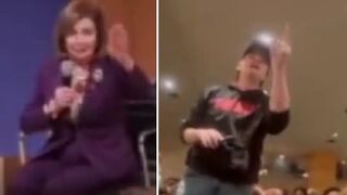 Nancy Pelosi gets heckled as 'sad, old, drunk'