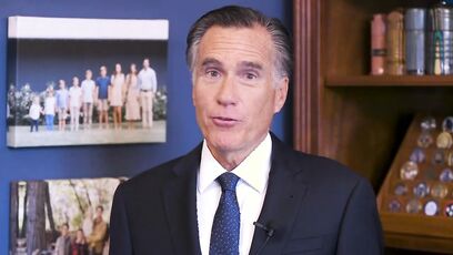 Senator Mitt Romney addresses Senate Reelection Plans