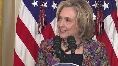 "...invigorate and strengthen democracy...": Hillary Clinton was back in White House to make announcement