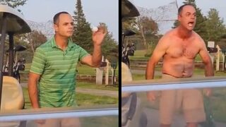 "You F*ckin come get it" - Dramatic incident explodes on golf course