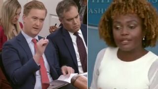 Doocy makes KJP look really bad when confronted on crime-ruined Democrat cities