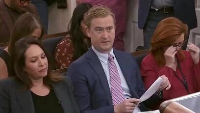 "Would Biden try to get out of a meeting by pulling a fire alarm?" Doocy corners KJP over Jamaal Bowman