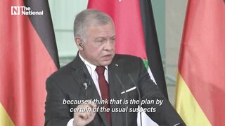 That's the 'Red Line": Jordan's King Abdullah says about Palestinian refugees