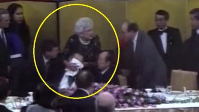 Did you know George H.W. Bush VOMITED on the Prime Minister of Japan? Yeah, it's real and here's the video