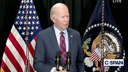 "I cannot prove what I'm about to say" - Joe Biden says during speech