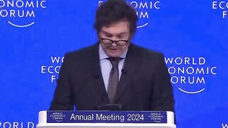 Javier Milei torches Socialism and WEF to their faces