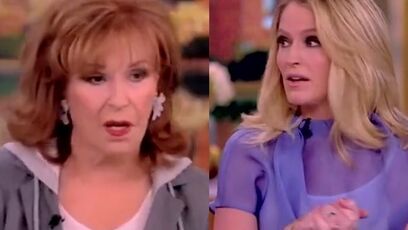 Joy Behar gets mad over co-host saying something good for Trump
