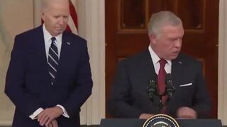 Biden seems confused during presser with King of Jordan Abdullah II