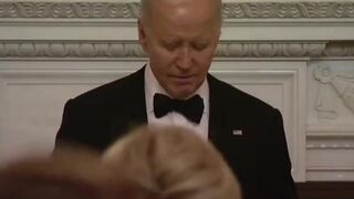 "the man behind me here": White House puts Biden miscues in official transcript