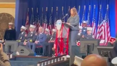 Letitia James' speech drowned out by Trump supporters