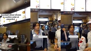 Door Dasher refused to confirm order at Chick-fil-A