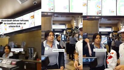 Door Dasher refused to confirm order at Chick-fil-A