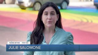 Pickup truck does burnouts on pride flag, cops seeking suspect