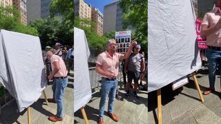 Artist reveals 'CRY BABY' portrait of Robert De Niro knocked out by Trump