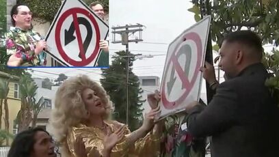 LA removes 'No U-Turn' traffic signs over 'homophobia'