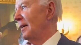 Biden seems ticked off in video