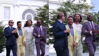 Kamala mocked for 'woke circus' White House guest