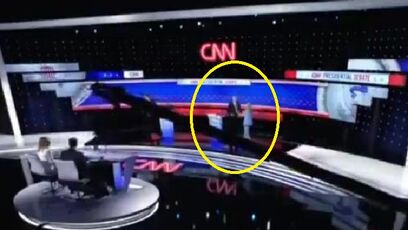 Jill Biden walks off debate stage with Joe Biden