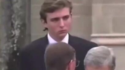 Barron Trump is really tall. Is he the new Trump Tower?