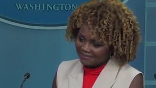 Reporter mocks Biden to KJPs face